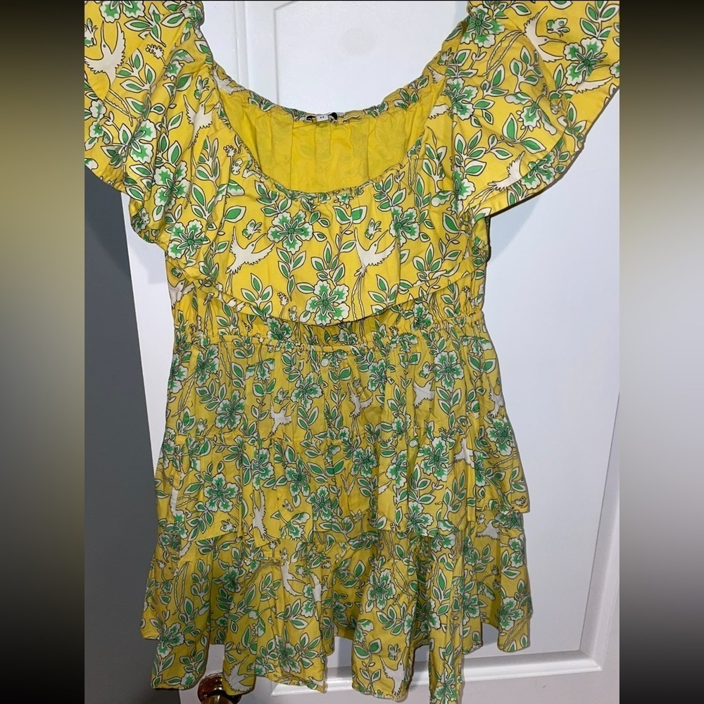 RHODE Dotty Floral Ruffle Mini Dress 🌻 XS - Picture 16 of 16